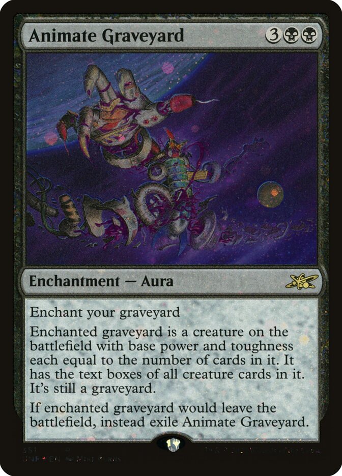 Animate Graveyard card front
