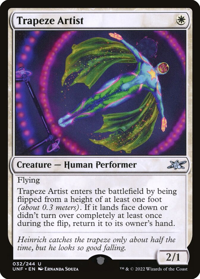Trapeze Artist card front