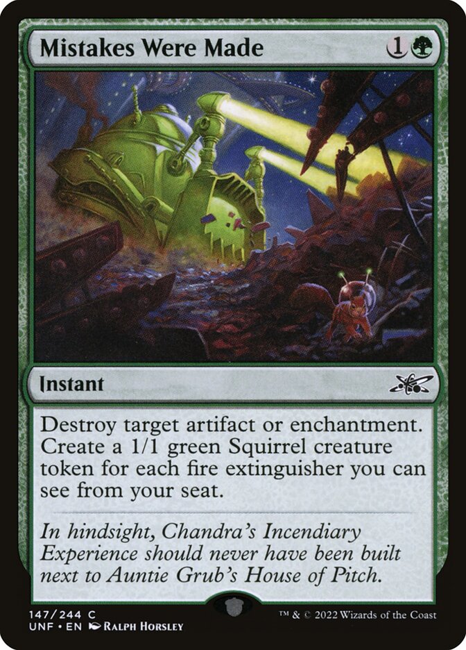 Mistakes Were Made card front
