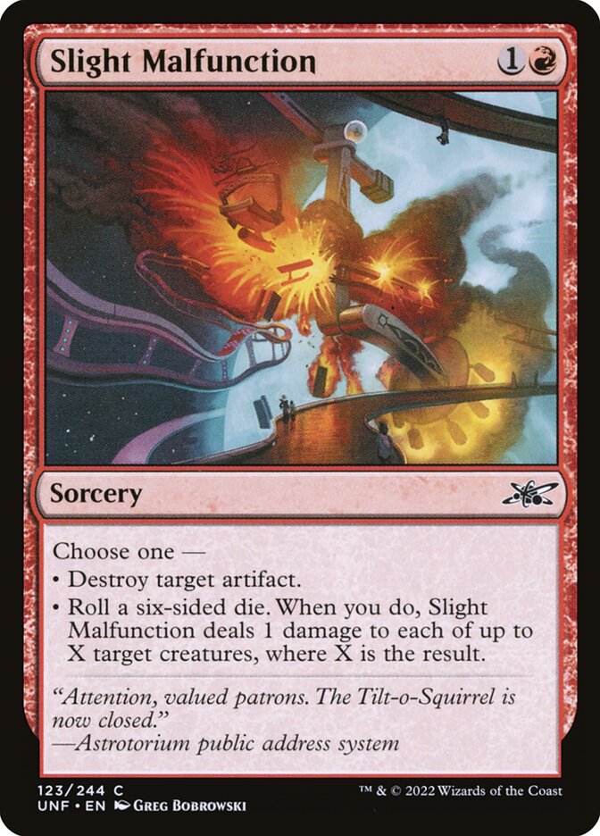 Slight Malfunction card front