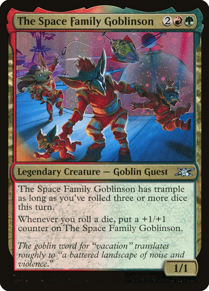 The Space Family Goblinson card front