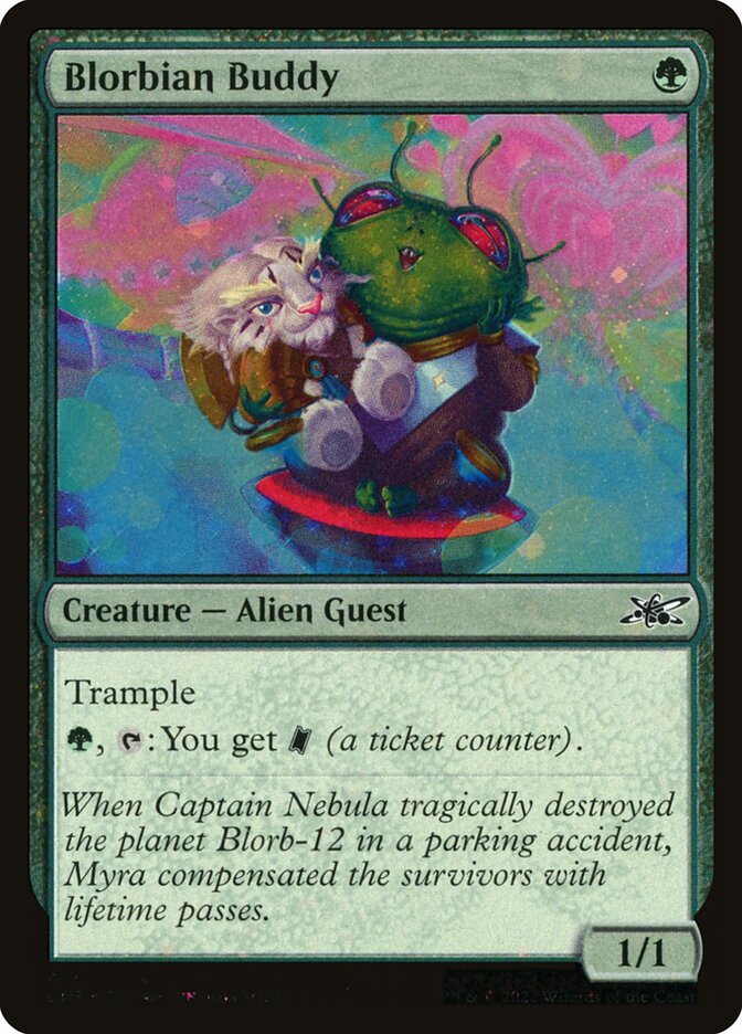 Blorbian Buddy card front