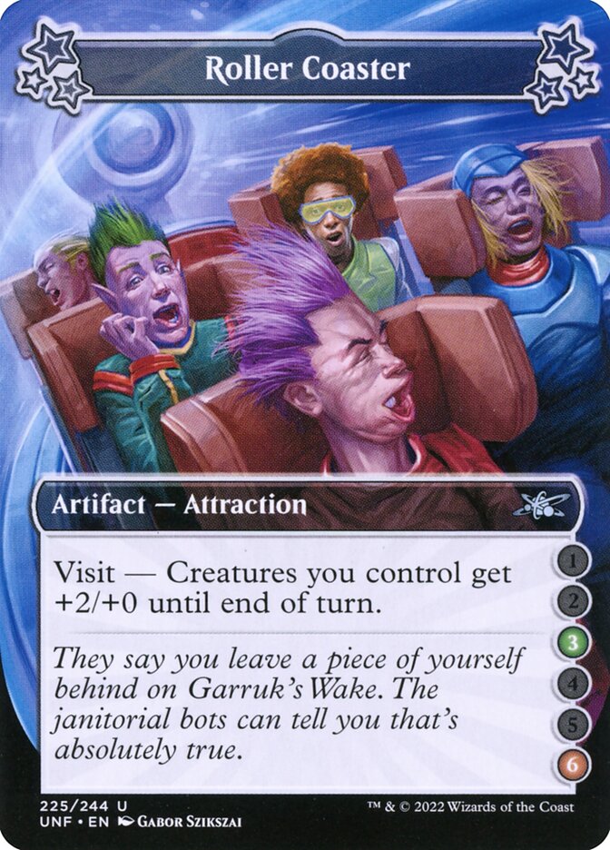 Roller Coaster card front