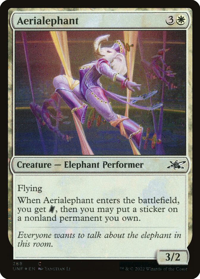 Aerialephant card front