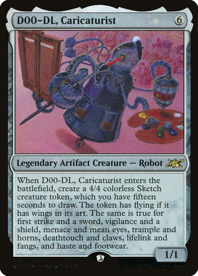 D00-DL, Caricaturist card front