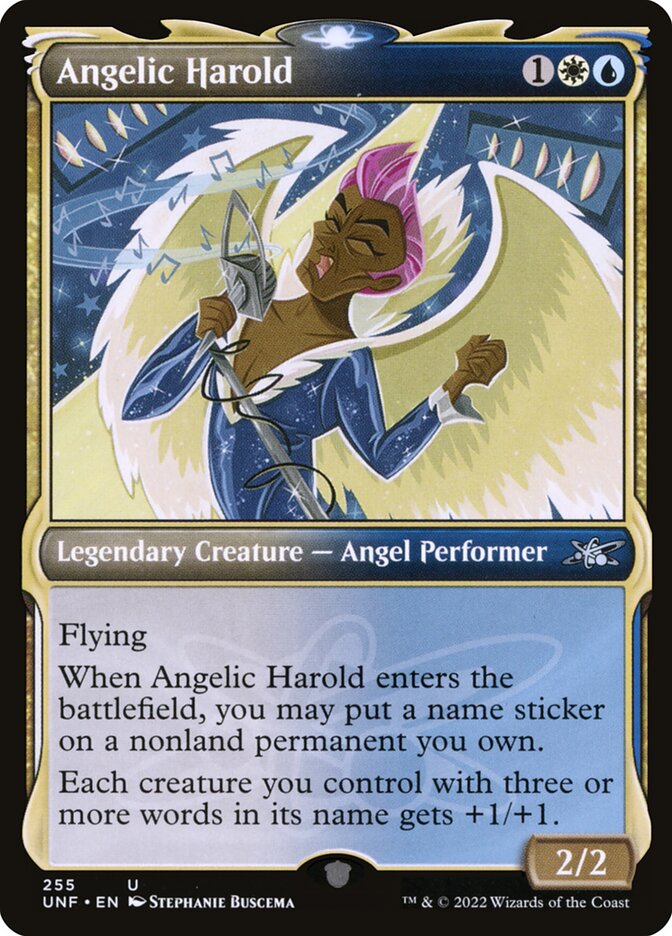 Angelic Harold card front