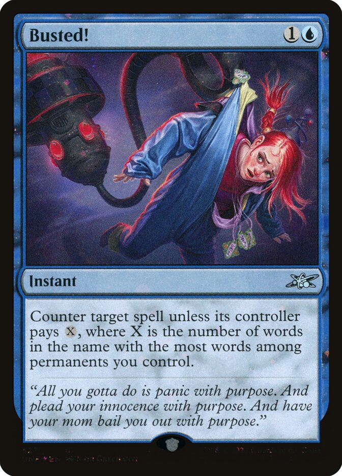 Busted! card front