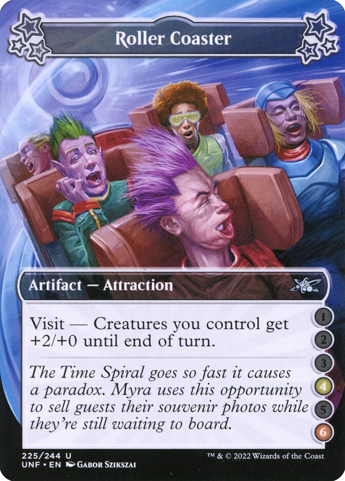 Roller Coaster card front