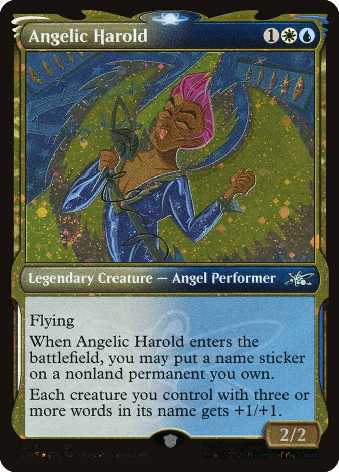 Angelic Harold card front