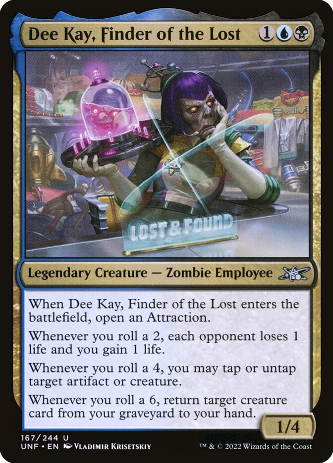 Dee Kay, Finder of the Lost card front