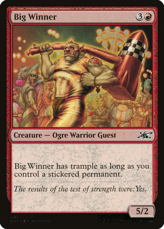 Big Winner card front