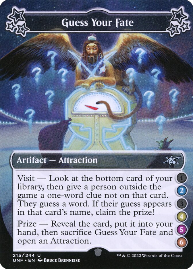 Guess Your Fate card front