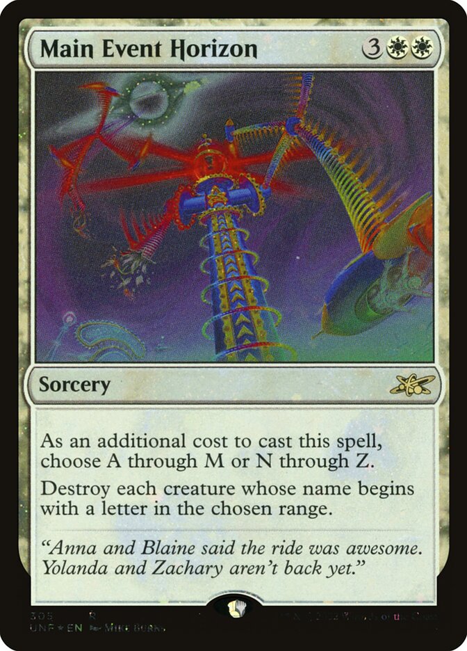 Main Event Horizon card front