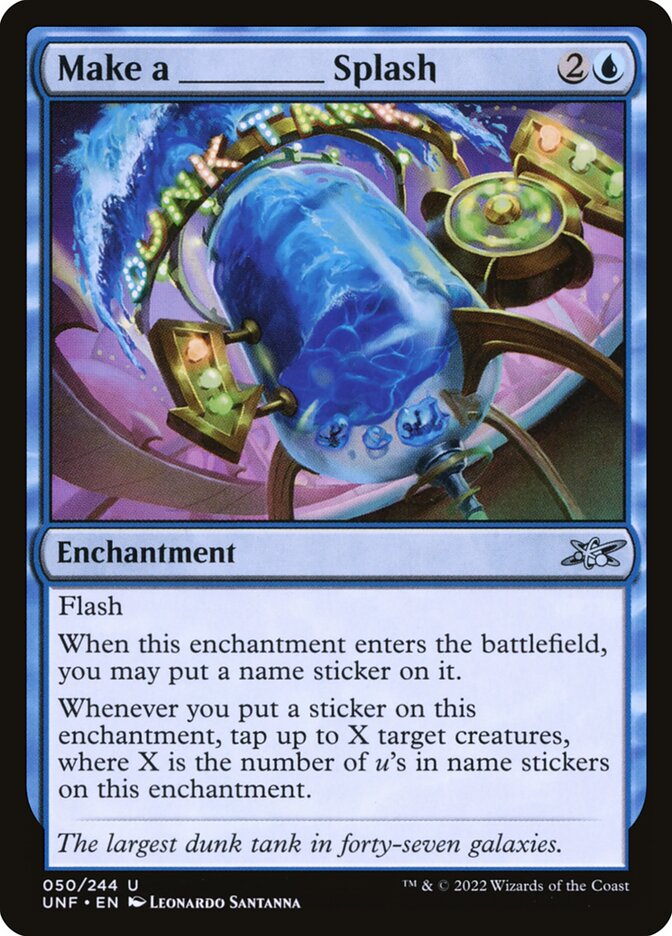 Make a _____ Splash card front
