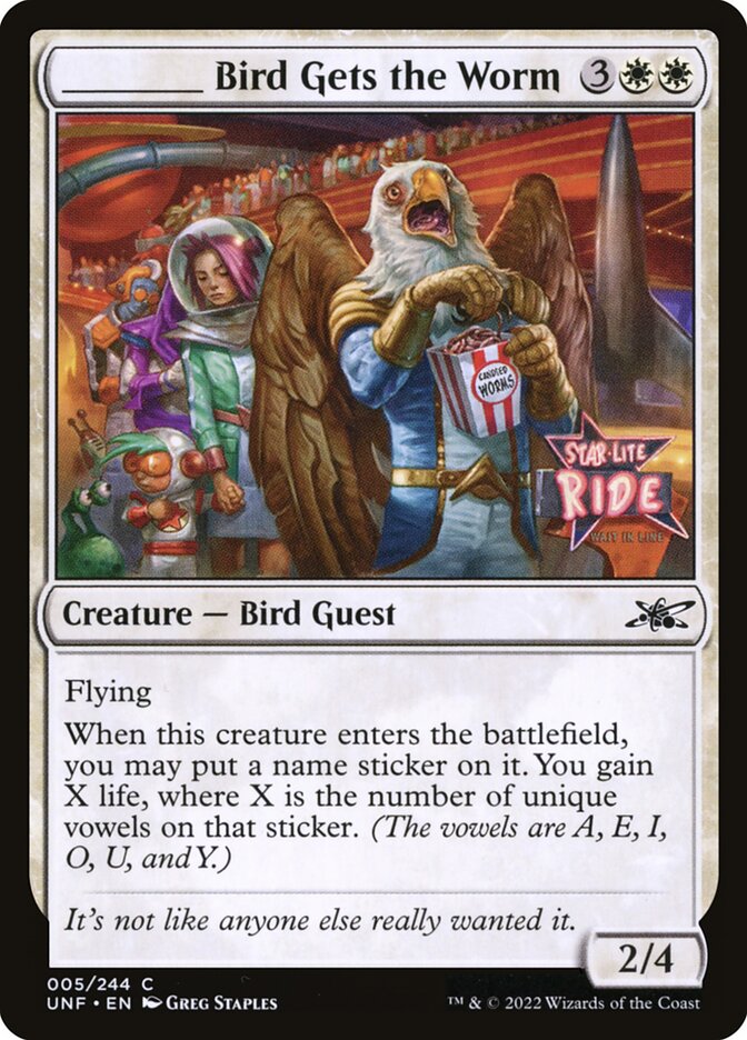 _____ Bird Gets the Worm card front