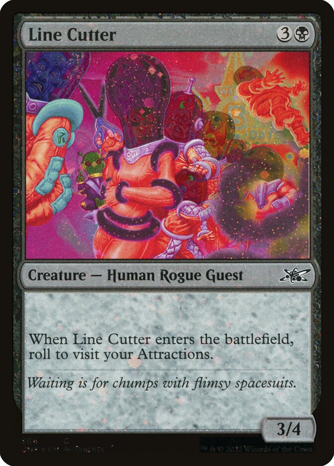 Line Cutter card front