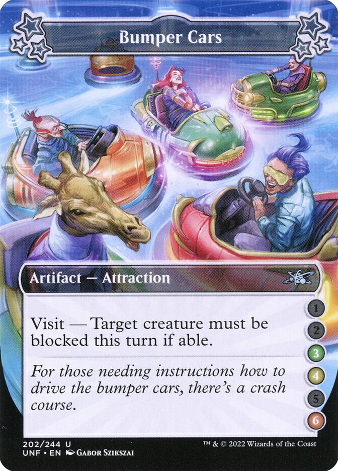 Bumper Cars card front