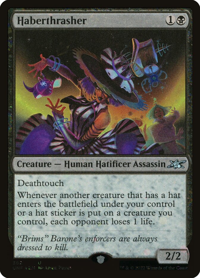 Haberthrasher card front