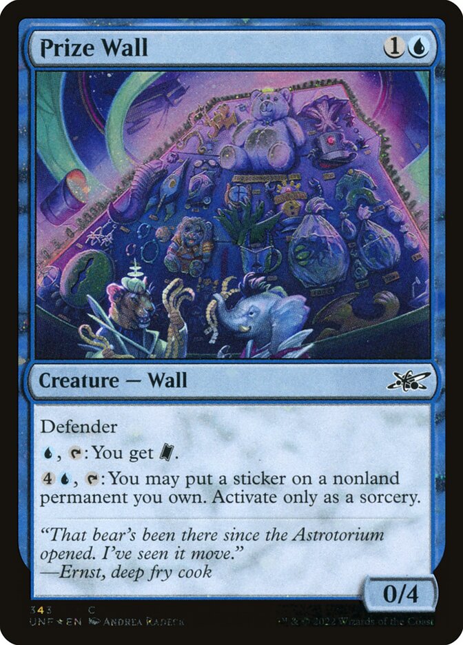 Prize Wall card front