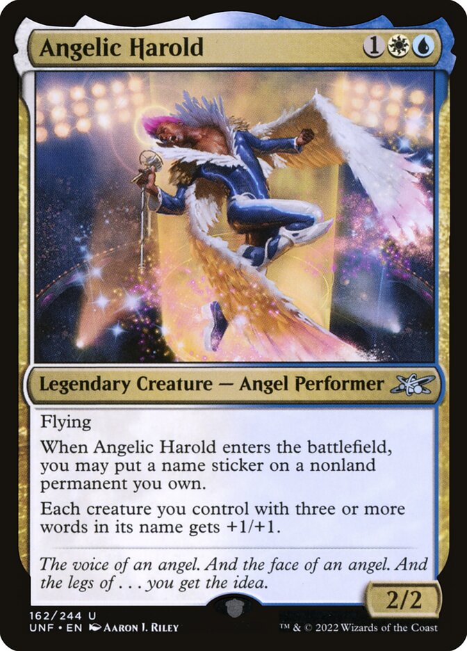 Angelic Harold card front