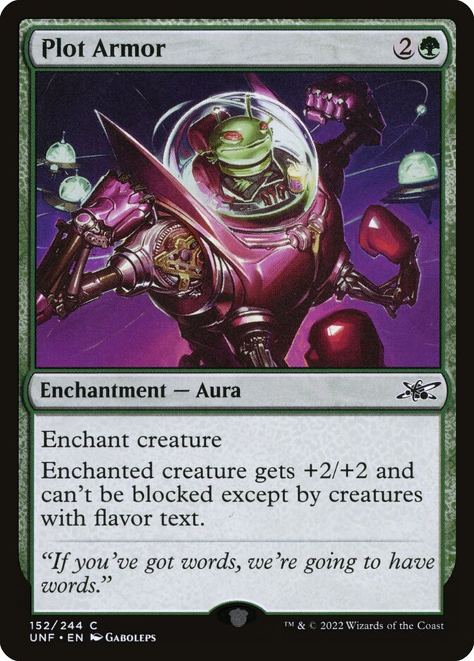 Plot Armor card front