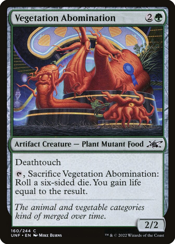 Vegetation Abomination card front