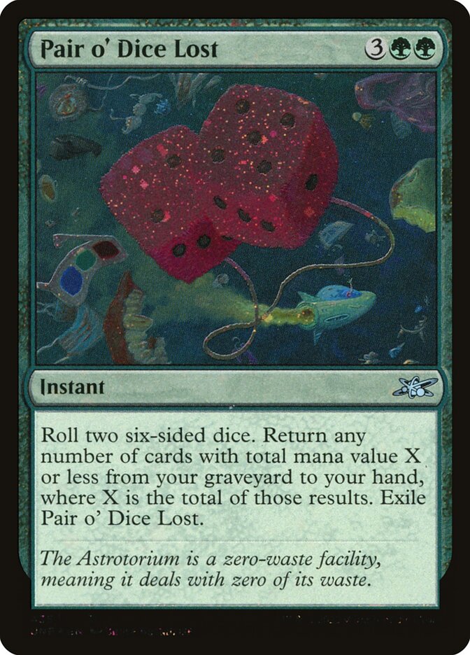 Pair o' Dice Lost card front