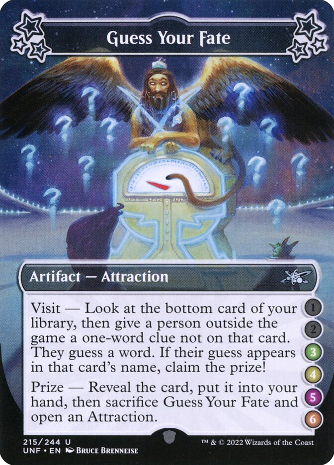 Guess Your Fate card front