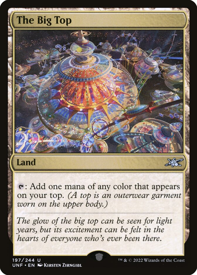 The Big Top card front