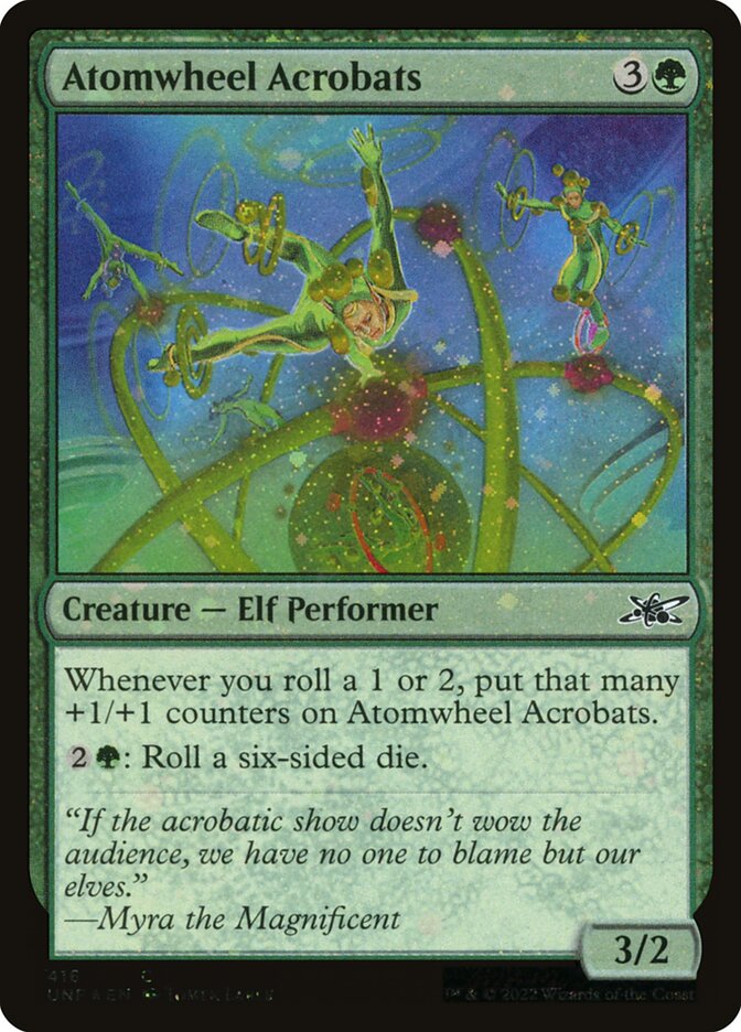 Atomwheel Acrobats card front