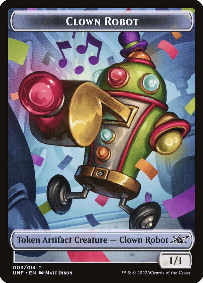 Clown Robot card front