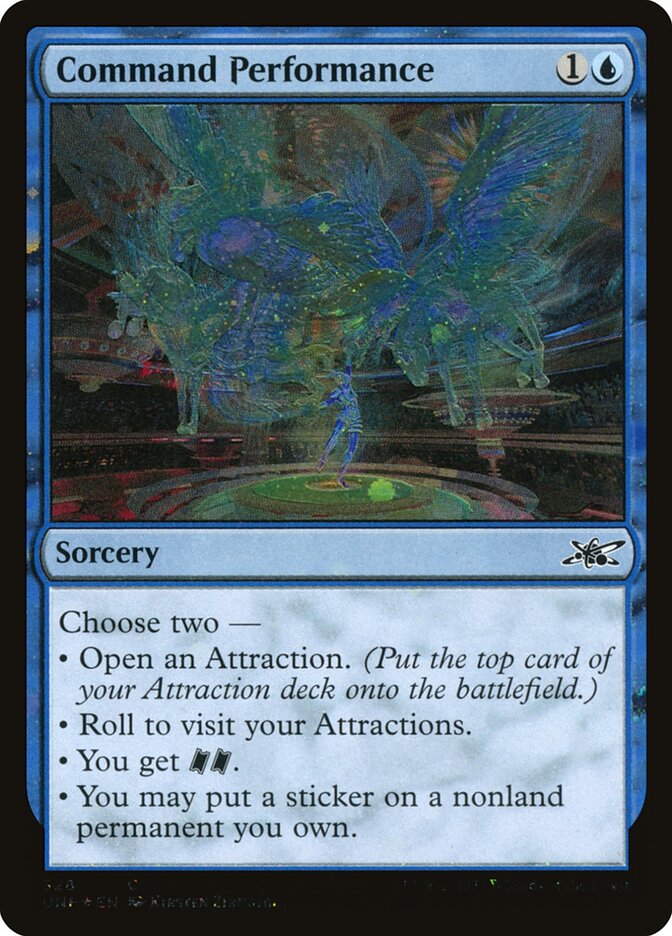 Command Performance card front