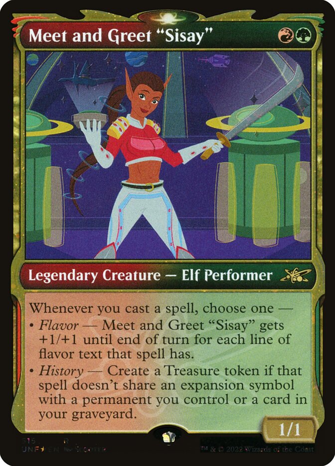 Meet and Greet "Sisay" card front