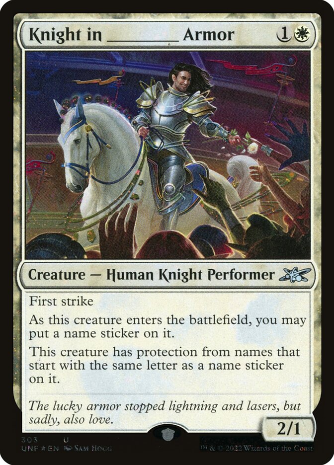 Knight in _____ Armor card front