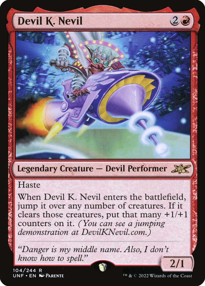 Devil K. Nevil card front