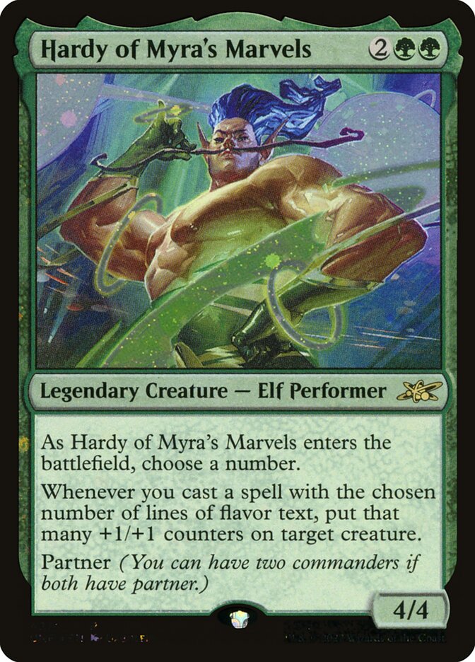 Hardy of Myra's Marvels card front