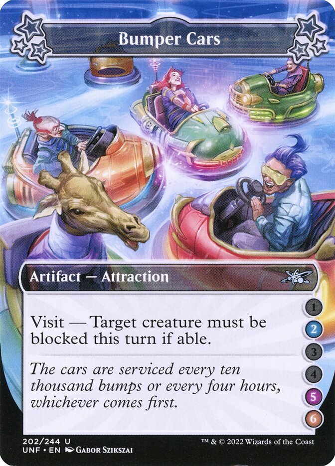 Bumper Cars card front