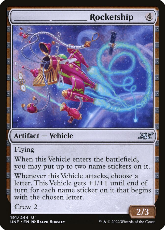 _____ _____ Rocketship card front