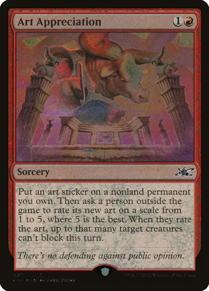 Art Appreciation card front