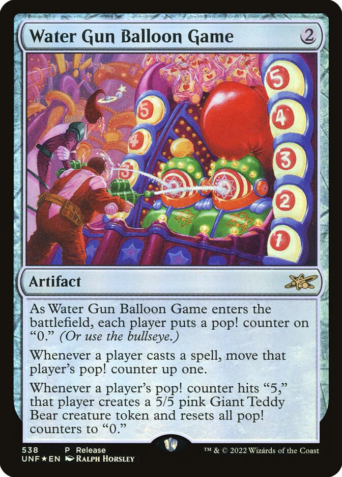 Water Gun Balloon Game card front