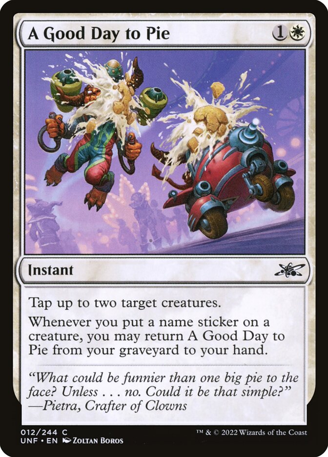 A Good Day to Pie card front