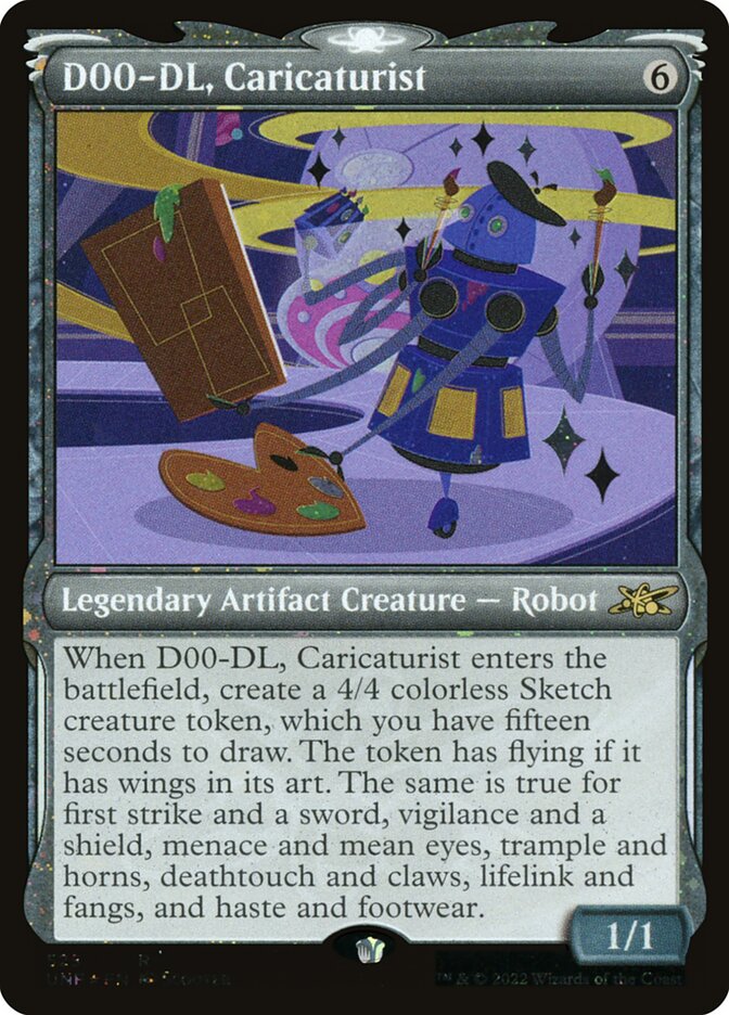 D00-DL, Caricaturist card front