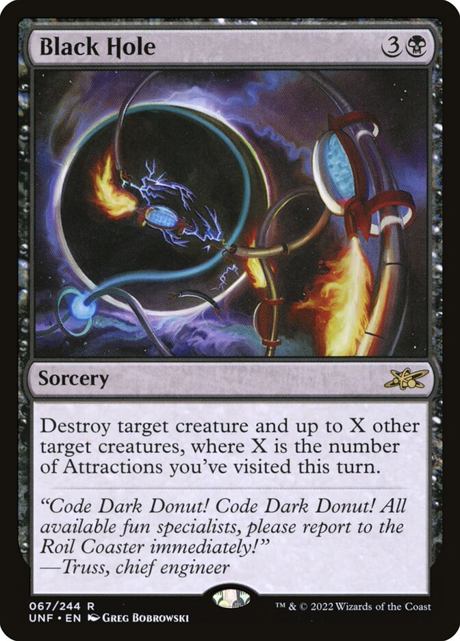 Black Hole card front