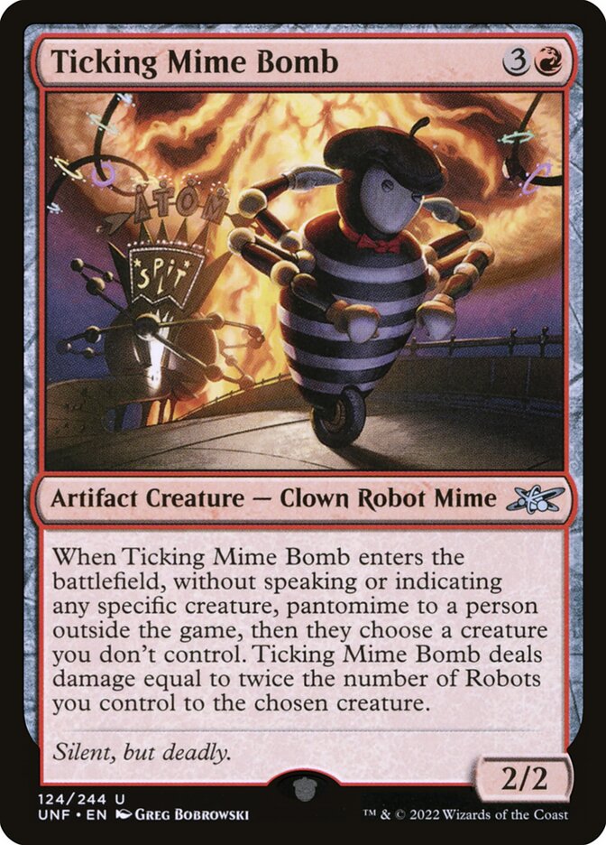 Ticking Mime Bomb card front