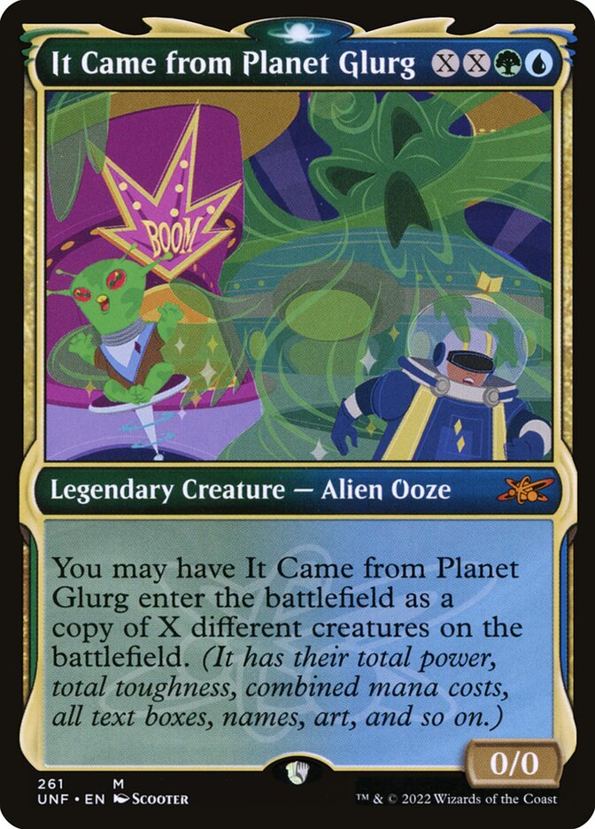 It Came from Planet Glurg card front