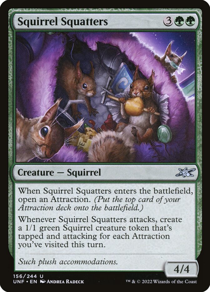 Squirrel Squatters card front