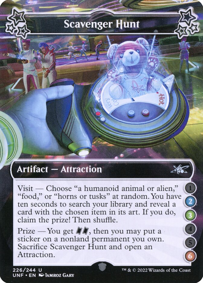 Scavenger Hunt card front