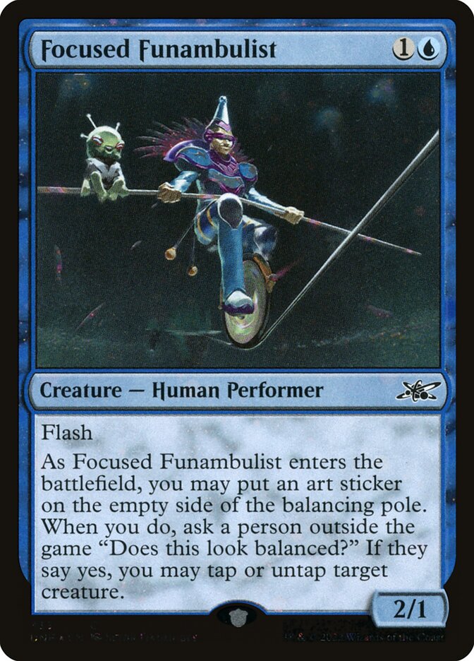 Focused Funambulist card front