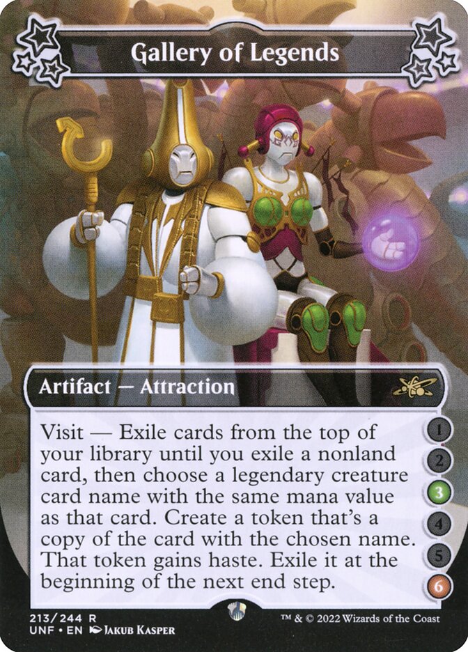 Gallery of Legends card front