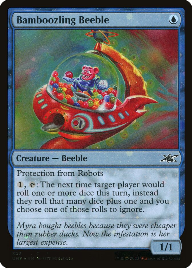 Bamboozling Beeble card front